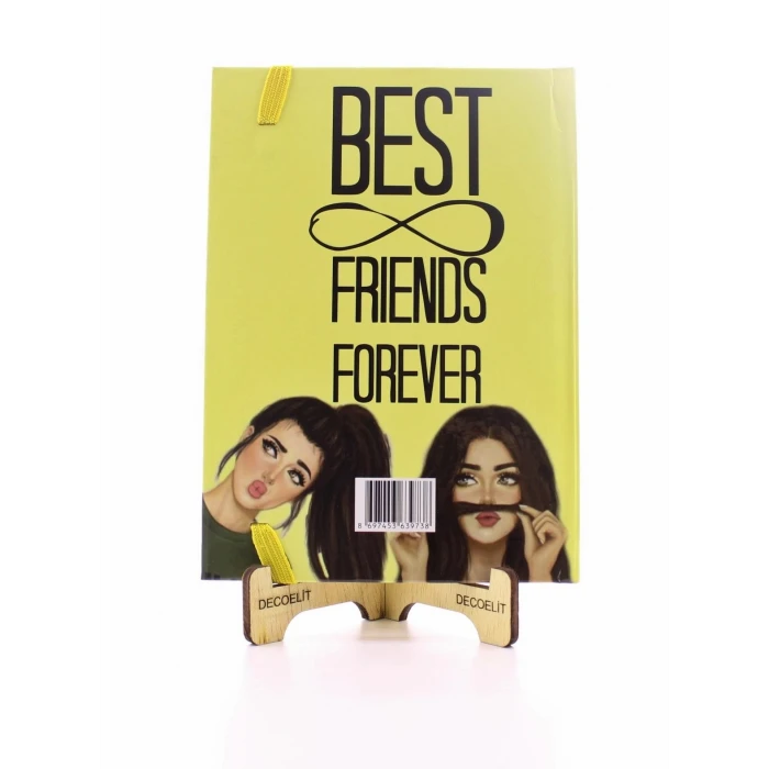 ieg ™ Lastikli Noktalı Sert Kapak Best Friend Defter