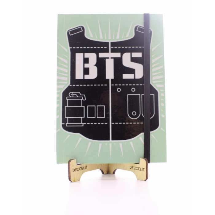 ieg ™ Lastikli Noktalı Sert Kapak BTS Defter