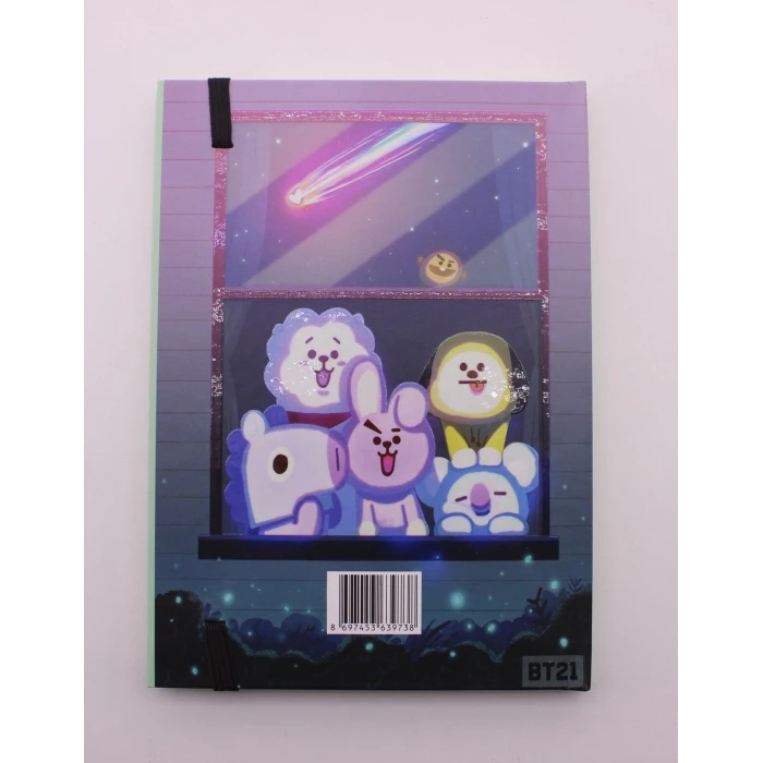 ieg ™ Lastikli Noktalı Sert Kapak BTS Defter