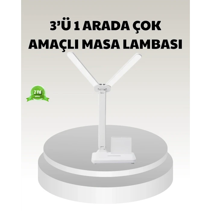 ieg™ LED Işıklı Masa Lambası – Göz Yormayan, Kısılabilir ve Esnek Başlıklı