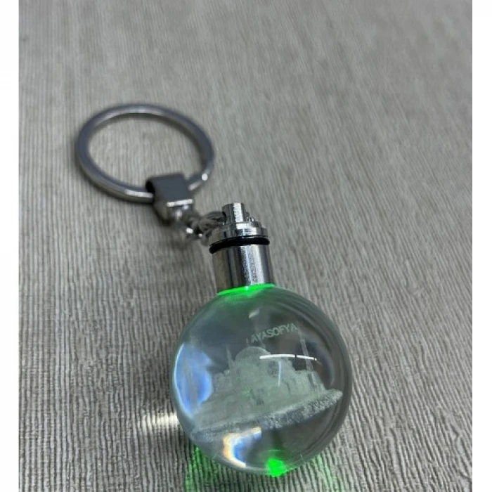 ieg™ Ledli Ayasofya Tasarımı Kristal Anahtarlık
