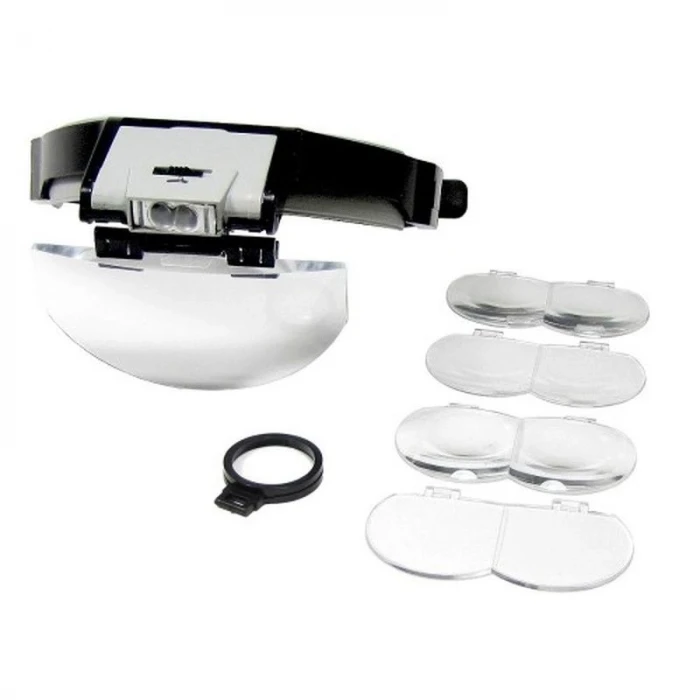 ieg™ Lens Takmalı 5 Lenslı Led Lambalı Şapka Tip Büyüteç