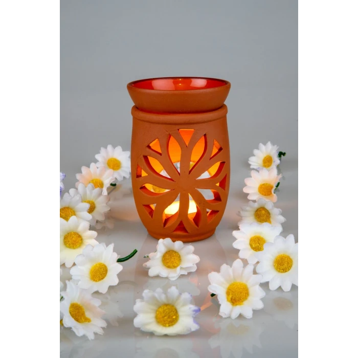 ieg™ Lotus Çiçeği  El Yapımı Çömlek Buhurdanlık Tütsülük