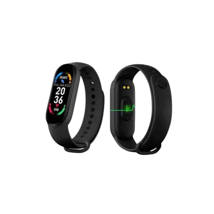 ieg™ M6 Akıllı Bileklik Siyah Adımsayar Spor Takibi Android ve İOS Uyumlu
