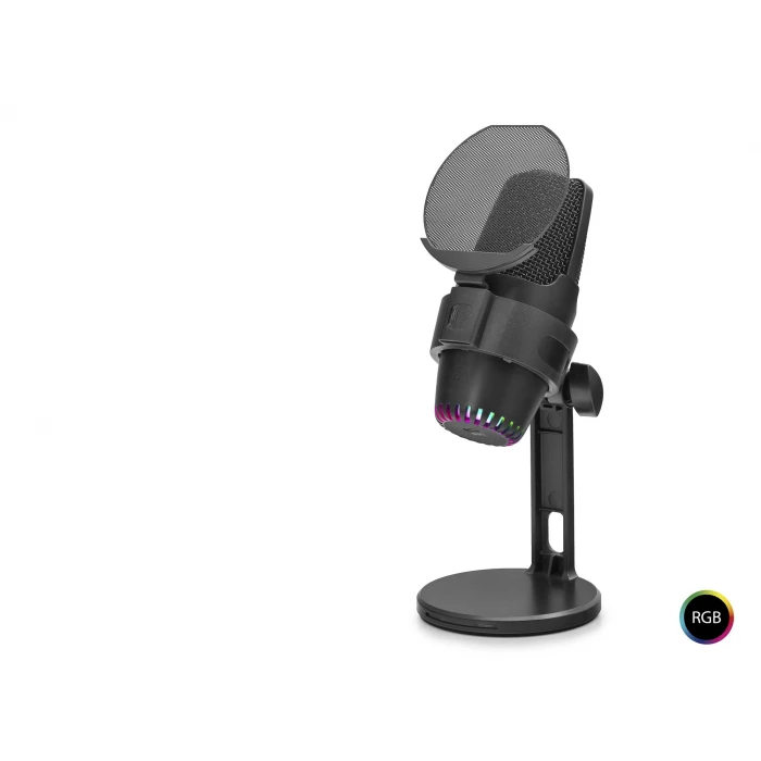 ieg™ M9 Profesyonel Gaming Rgb Mikrofon 48 Khz / 16 Bit Type-C - Siyah