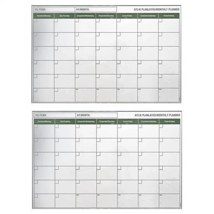ieg™ Manyetik Yapışkanlı Bir Aylık Program Planlayıcı Takvim 85x56 cm