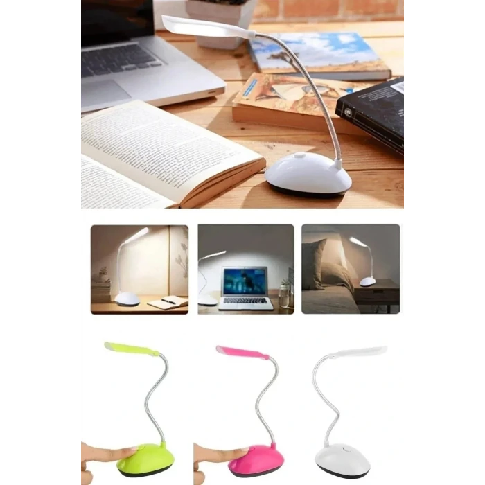 ieg™ Masa Lambası  Spiral Led  Kitap Okuma Işığı Pilli Model Led Lamba