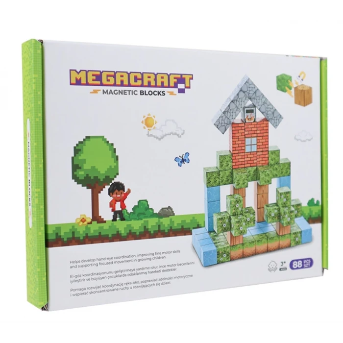 ieg™ Megacraft Orman ve Ev Temalı Mıknatıslı Bloklar 88 Parça