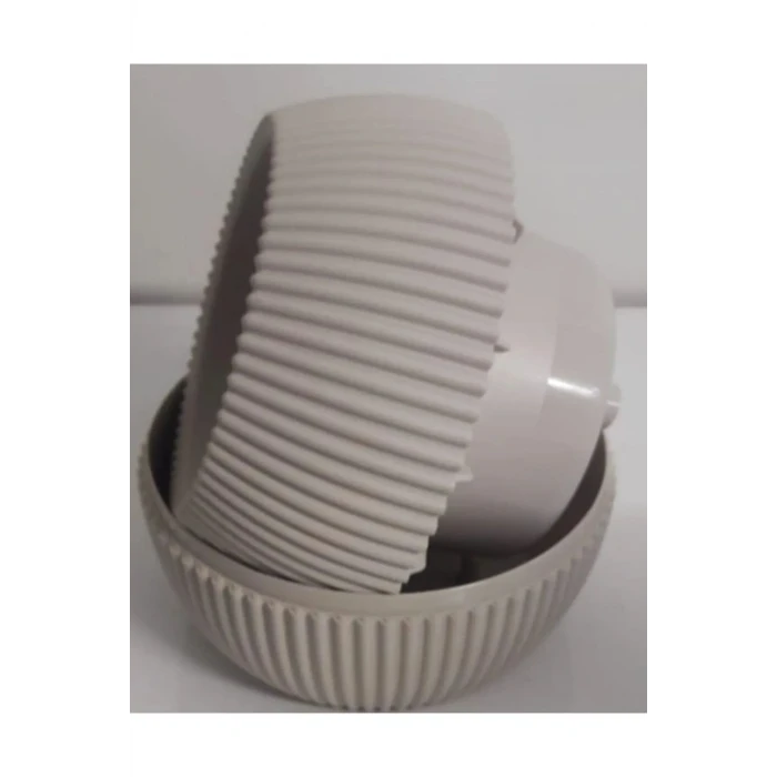 İEG Mercan Saksı 2 Numara 0,35 Litre Su Hazneli Dekoratif Kaktüs Sukulent Saksı 11,8x9,2 cm