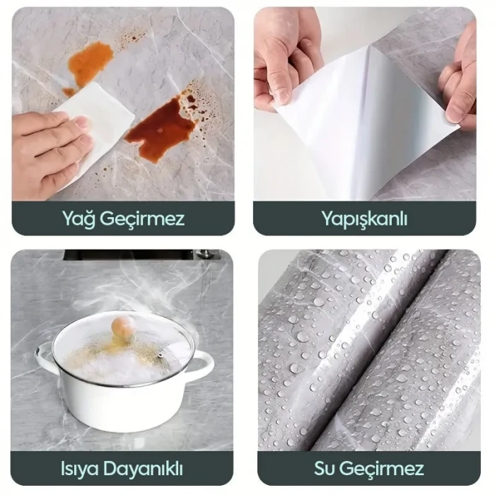 ieg™ Mermer Desenli Kaplama Kağıdı 5 Metre