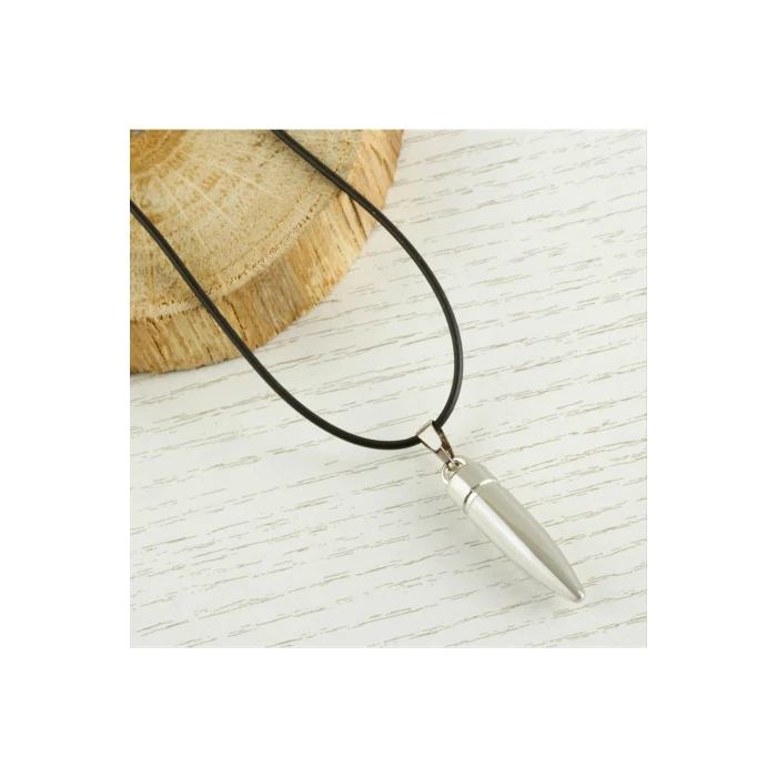 ieg™ Mermi Metal Vinlex Deri Kolye