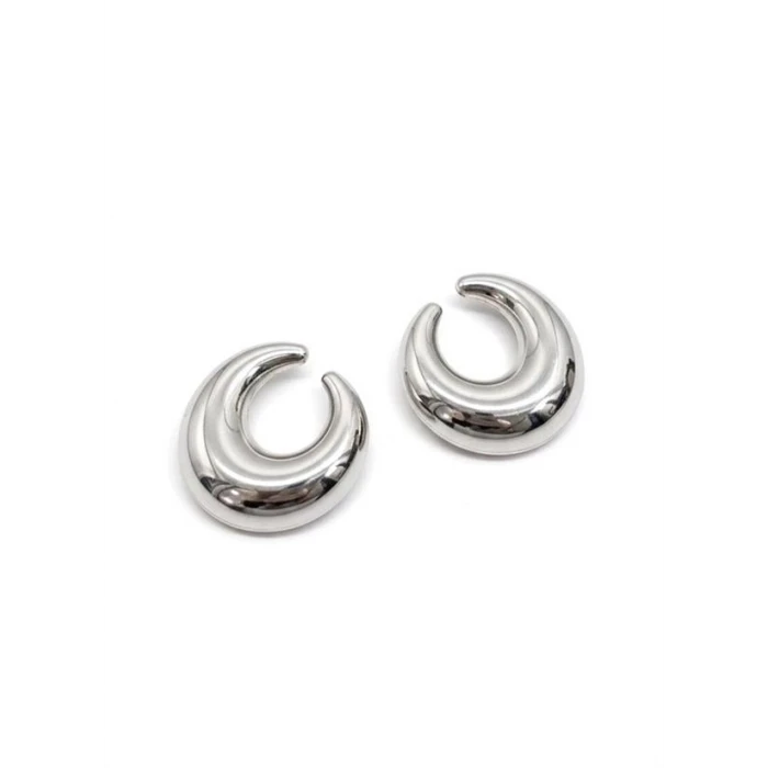 ieg™ Metal Hilal Küpe - Gümüş