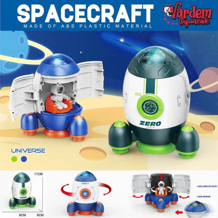 ieg™ MG-D400-44 Sürtmeli Astronotlu Uzay Roketi