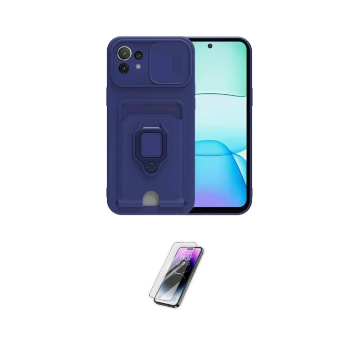 ieg™ Mİ 11 Lite Kılıf Vadi Form Prime - Şeffaf Pasifik Cam Ekran Koruyucu