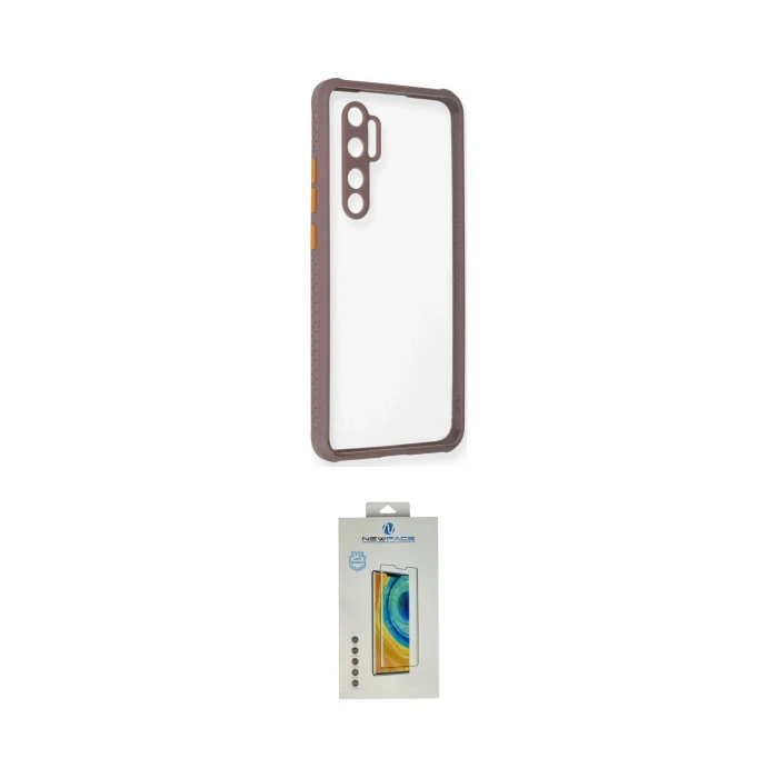 ieg™ Mi Note 10 Lite Kılıf Nova Asil Özel Seri - Şeffaf Polymer Nano Ekran Koruyucu