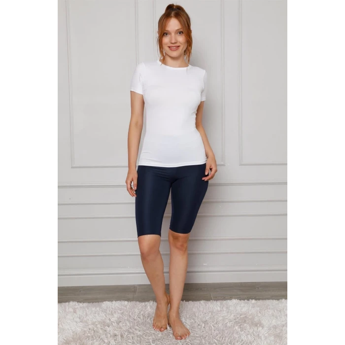 ieg ™ Microfiber Diz Üstü Tayt Lacivert