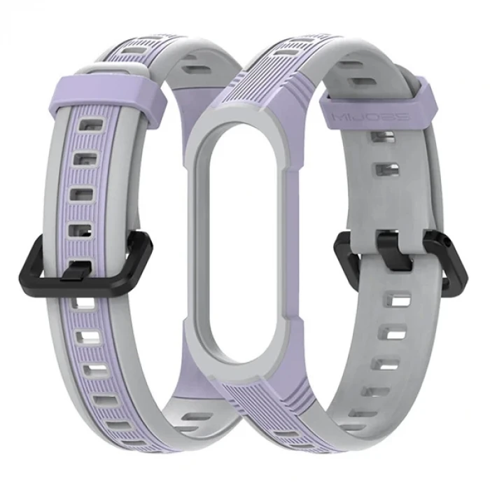 ieg™ Mijobs Xiaomi Mi Band 5-4 Çift Renk Kayış Kordon