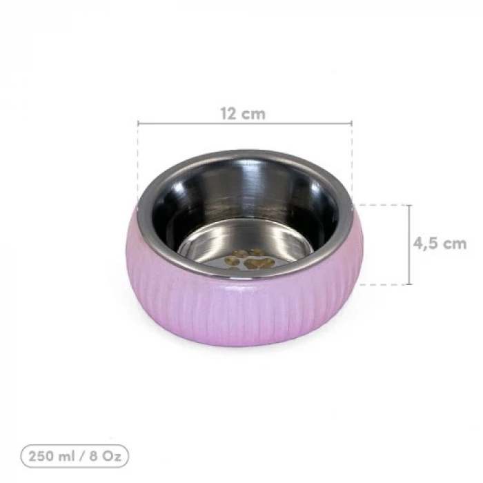 ieg™ Mikopet Organik Seramik Mama Kabı Pembe