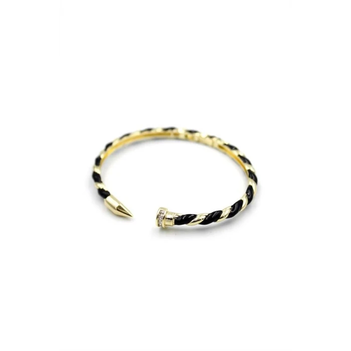 ieg™ Mineli Çivi Bilezik - Siyah