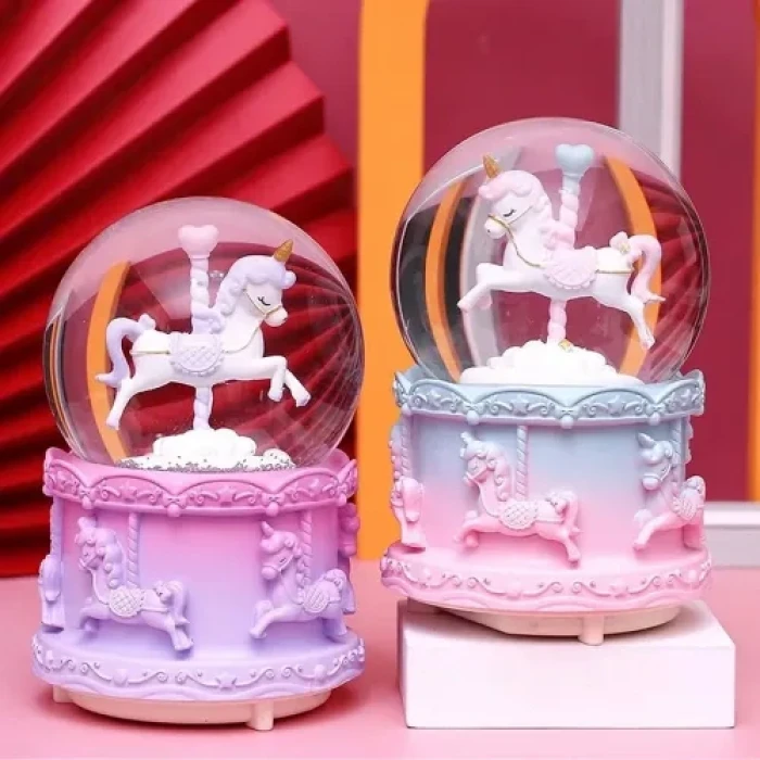 ieg™ Mini Boy Işıklı Unicorn Kar Küresi