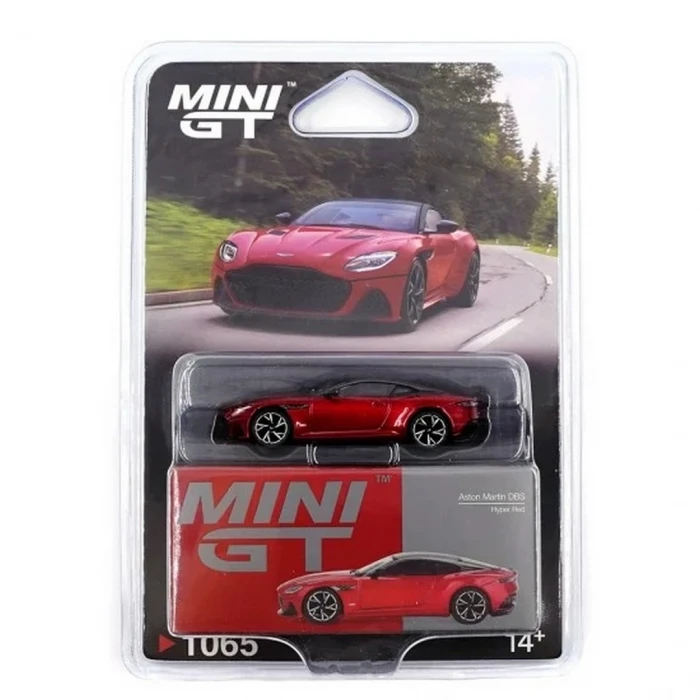 ieg™ Mini Gt 1/64 Aston Martin DBS Hyper Red Blister Paket