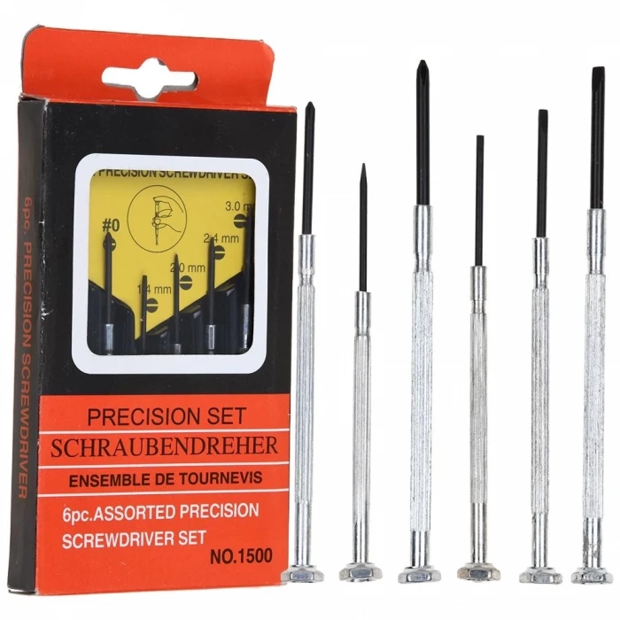 ieg™ Mini Kuyumcular ve Saatçiler İçin 6 Lı Tornavida Seti