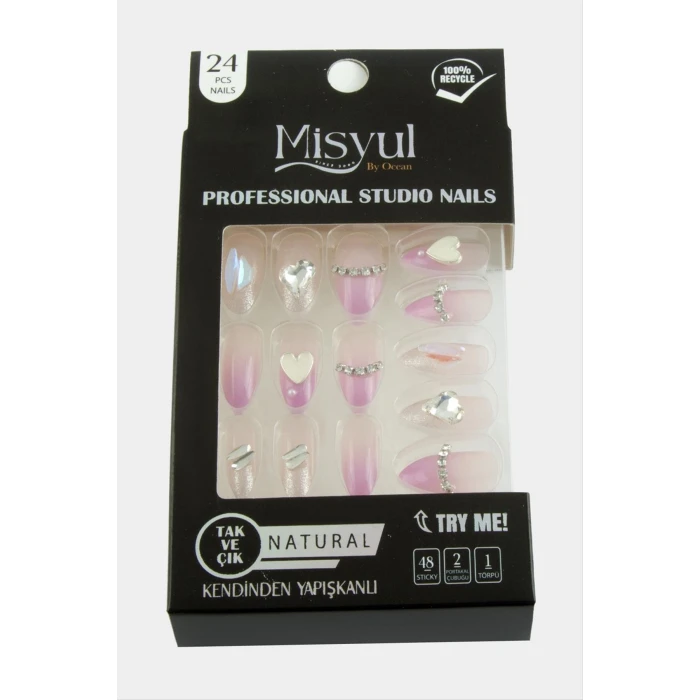 ieg™ Misyul Taşlı Takma Tırnak 24 Adet