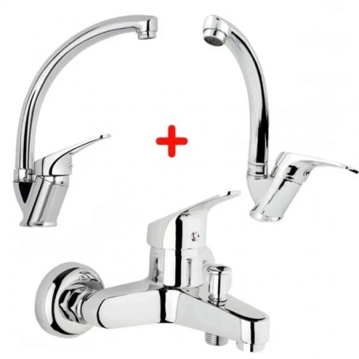 ieg™ Mix Banyo Bataryası Lavabo - Evye 3 Lü Avantajlı Set