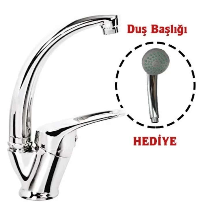 ieg™ Mix Kuğu Banyo Batarya + Duş Başlığı Hediyeli