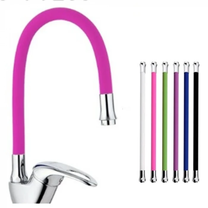 ieg™ Mix Kuğu Mutfak Evye Batarya Renkli Oynar Başlıklı Pembe