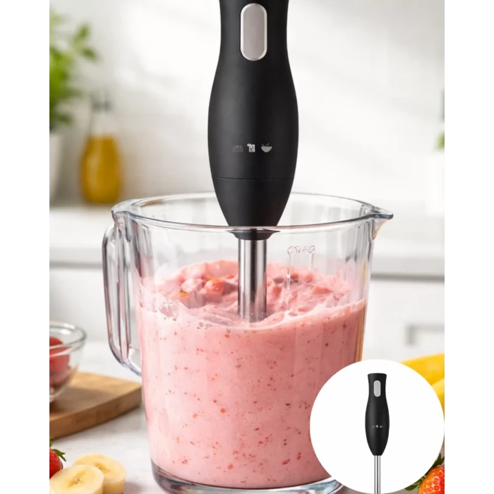 ieg™ Mutfak El Blenderı Paslanmaz Çelik Uçlu Ergonomik Tasarım