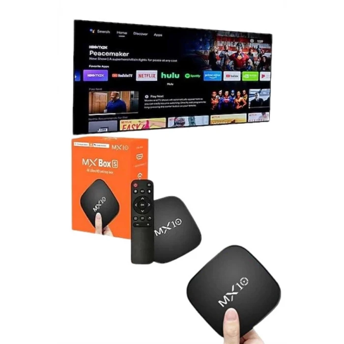 ieg™ Mx Box Android Tv Media Sound 4K Ultra HD Görüntü Kaliteli