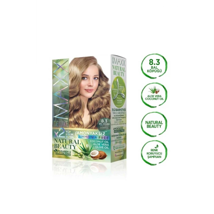 İEG Natural Beauty Amonyaksız Saç Boyası 8.3 Bal Köpüğü