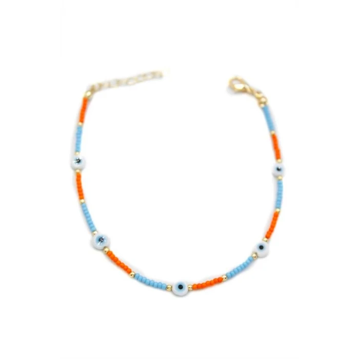 ieg™ Nazar Boncuklu  Halhal - Beyaz