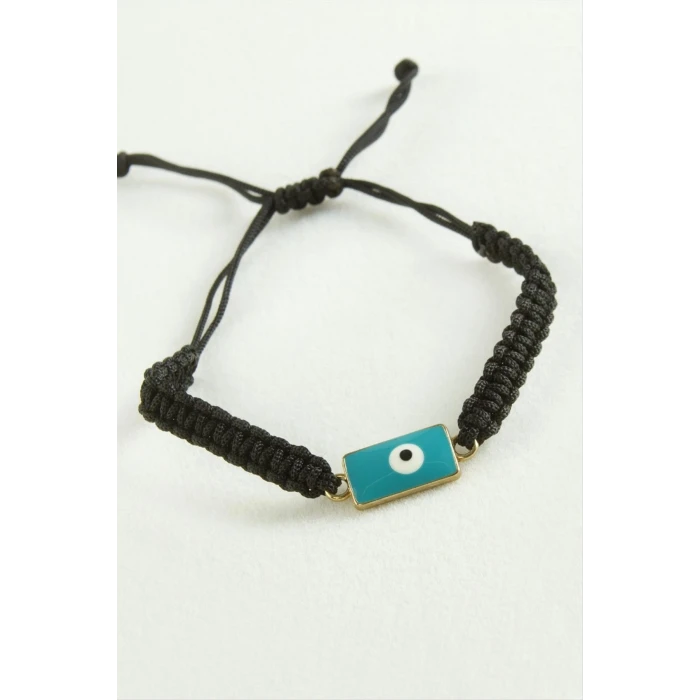 ieg™ Nazar Dikdörtgen Makrome İp Bileklik