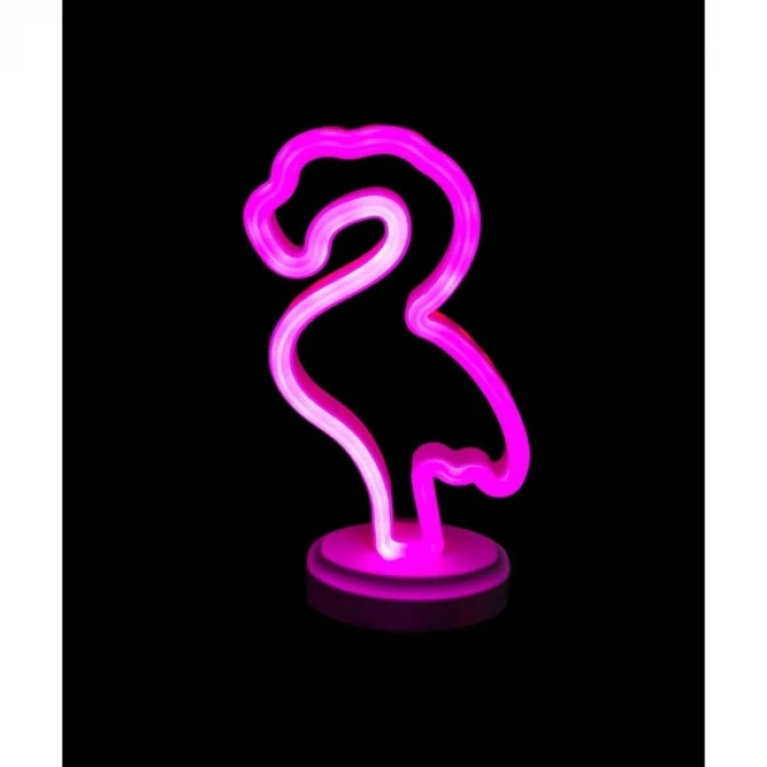 ieg™ Neon Işıklı Flamingo Yazılı Masa Gece Lambası
