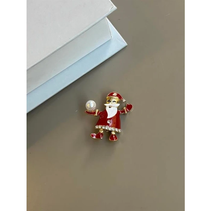 ieg™ Noel Baba Broş - Kırmızı