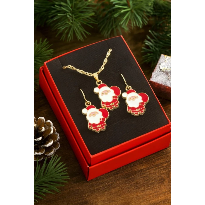 ieg™ Noel Baba Yılbaşı Kutulu Zincir Kolye Set