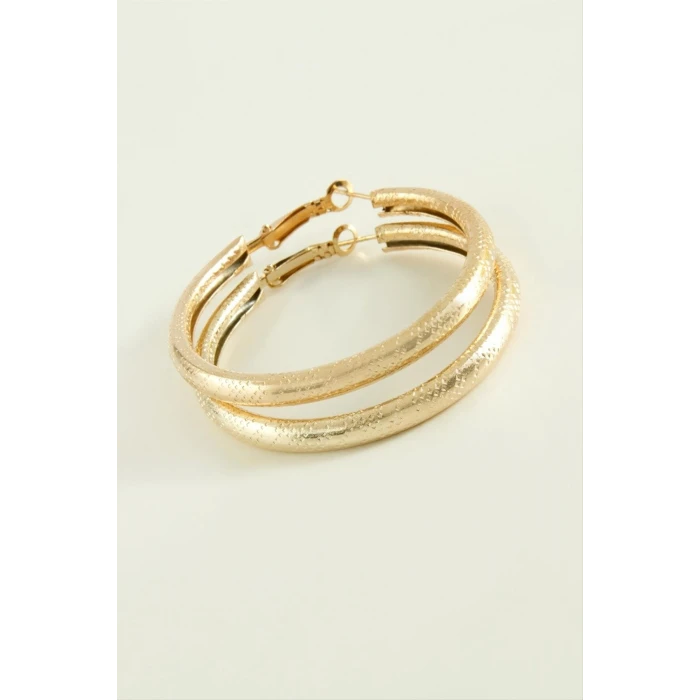 ieg™ Noktalı Boru Halka Küpe 4,5 cm