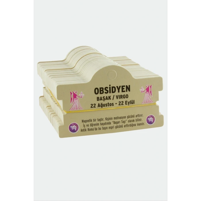 ieg™ Obsidyen & Başak Burç Bileklik Kartı