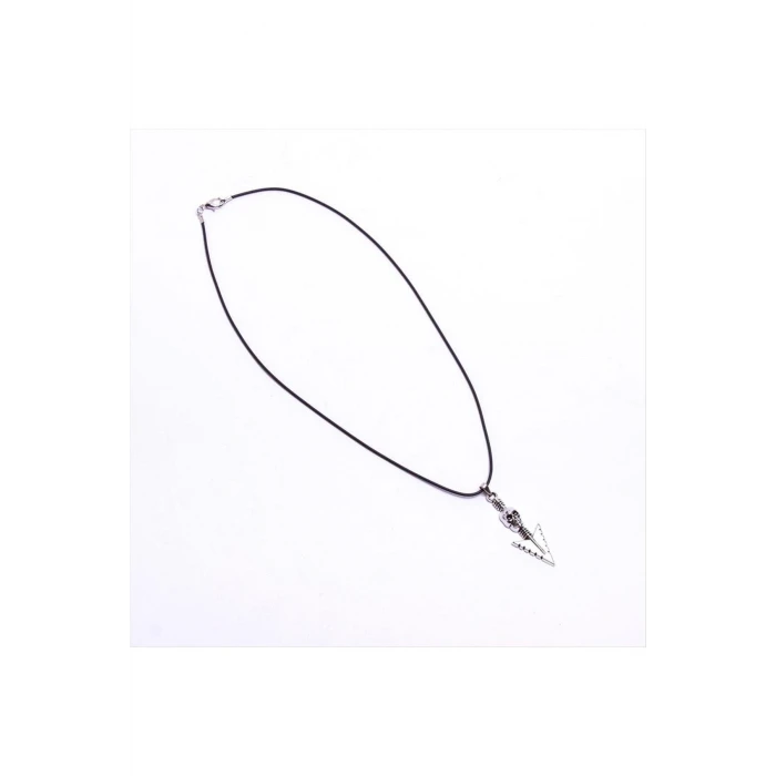 ieg™ Ok Figürlü Kuru Kafa Vinlex Deri Kolye