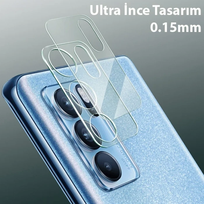 ieg™ Oppo Reno6 Pro 3d Full Tempered Cam Kamera Koruyucu