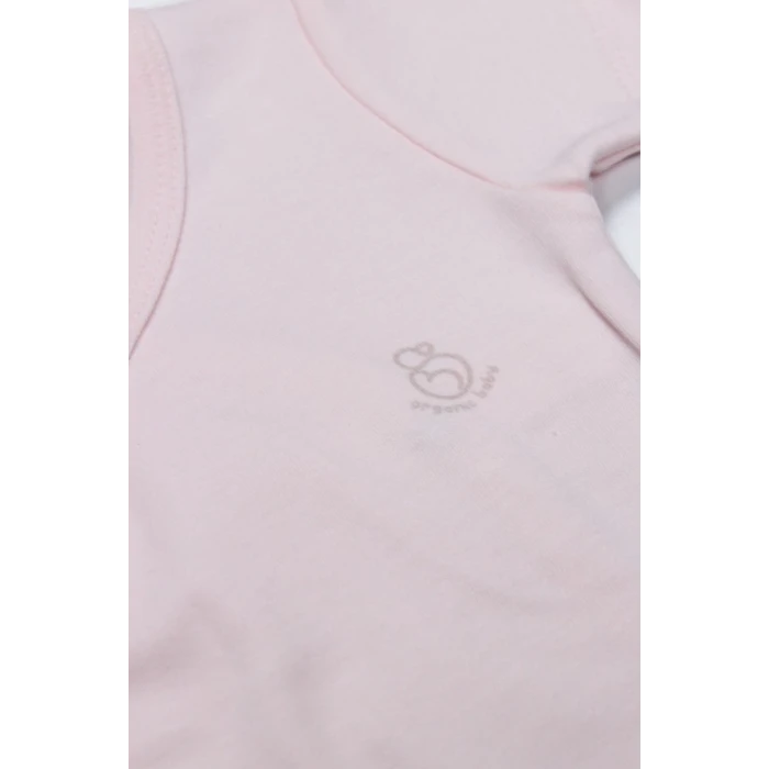 ieg™ Organik Natural Basic Style Kruvaze Uzun Kol Body BS17102 Pembe