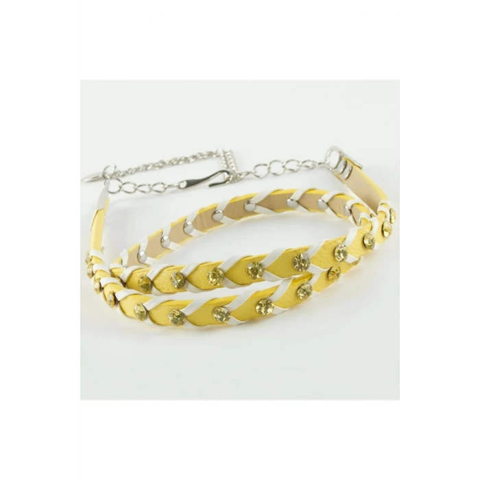 ieg™ Örgülü Deri Taşlı Kemer