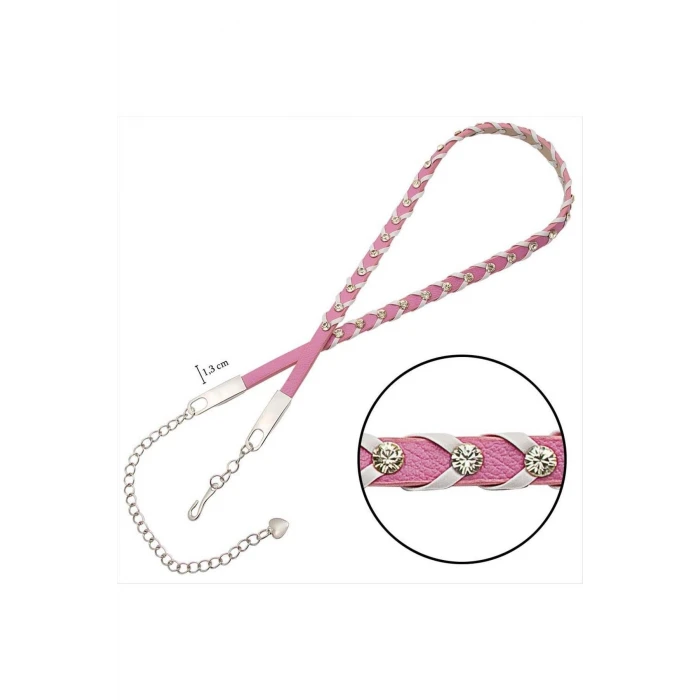 ieg™ Örgülü Deri Taşlı Kemer