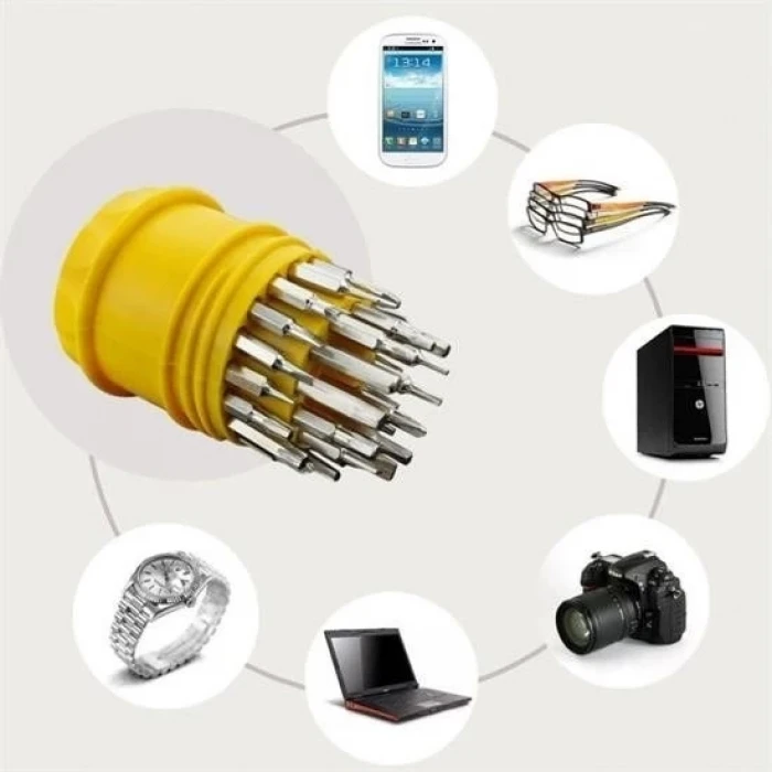 ieg™ Orta 31 Parça Hassas Tornavida Bits Uç Seti Yumurta Tornavida