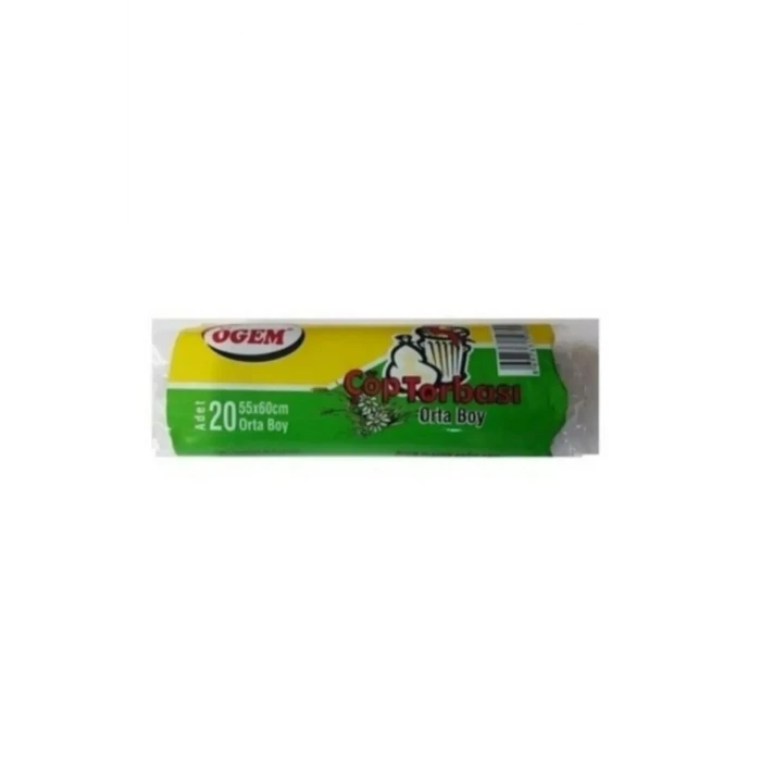 ieg™ Orta Boy Çöp Torbası 55 x 60 cm 20 Li Rulo x 1 Paket = 20 Adet (Mavi)