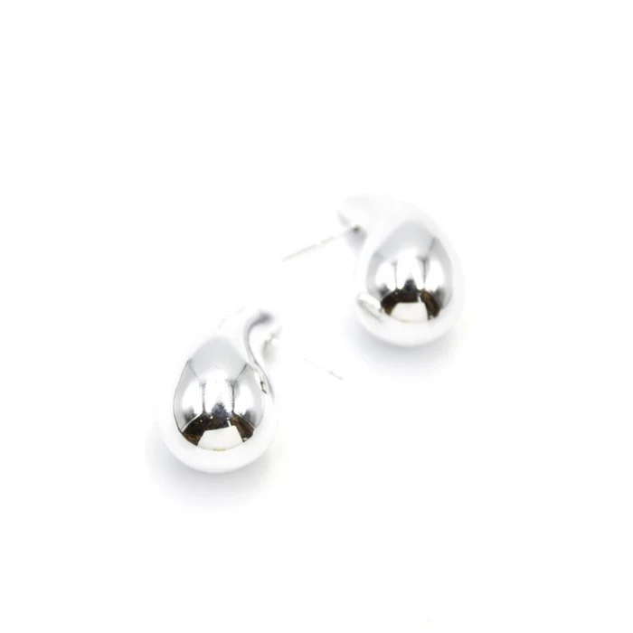 İEG Orta Boy Damla Küpe - Gümüş