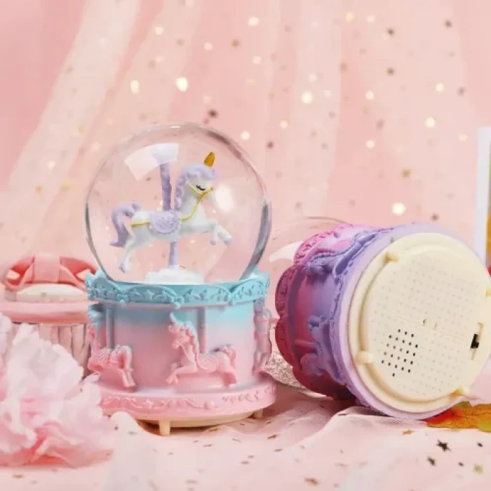 ieg ™ Orta Boy Işıklı Unicorn Kar Küresi