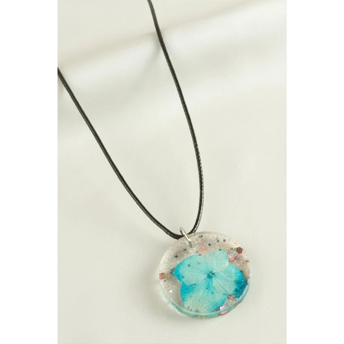 ieg™ Ortanca Çiçek Epoksi Kolye